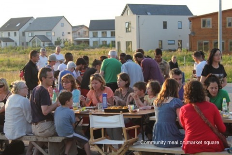 Group of people in Cloughjordan Ecovillage